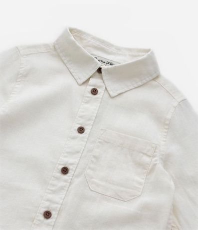 Camisa Infantil Lino con Bolsillo y Botones - Talle 1 a 4 años 7