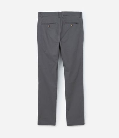 Pantalón Slim en Sarga con Bolsillos Cuchillo 6
