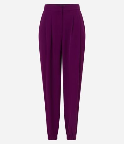 Pantalón Jogger en Crepé con Pliegues 5