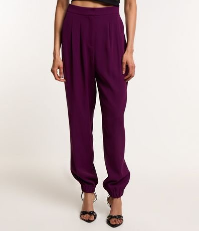 Pantalón Jogger en Crepé con Pliegues 2