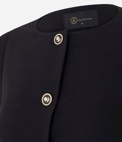 Saco en Crepé con Botones Diferenciados 7