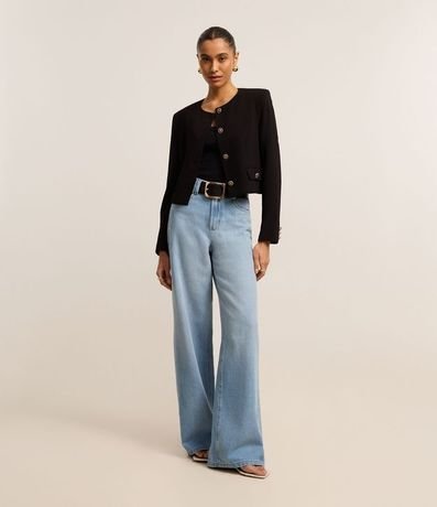 Saco en Crepé con Botones Diferenciados 2