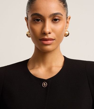 Saco en Crepé con Botones Diferenciados 4