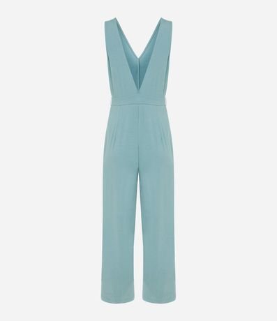 Mono Pantalona en Viscosa con Escote Traspasado 7