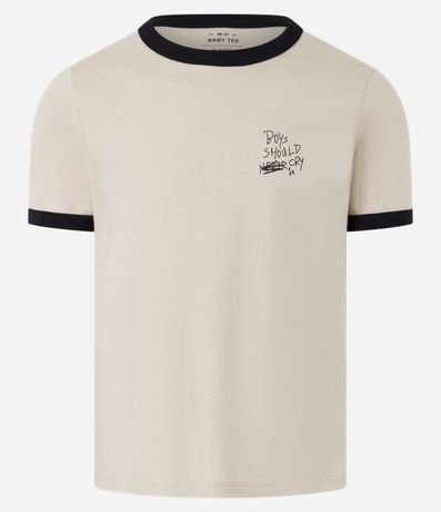 Remera Baby Tee en Algodón y Estampa Boys Should Cry 5