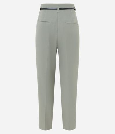 Pantalón Carrot en Sastrería con Cinturón en Pu 6