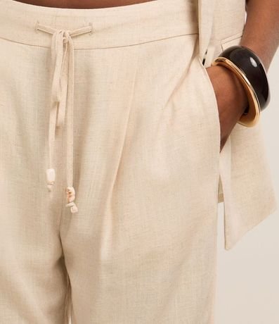 Pantalón Fluído en Viscolino con Cintura Elástica y Lazo 4