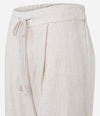 Pantalón Fluído en Viscolino con Cintura Elástica y Lazo 6