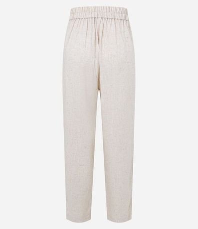 Pantalón Fluído en Viscolino con Cintura Elástica y Lazo 7