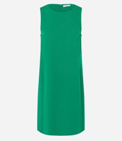 Vestido en Viscosa sin Manga con Cierre en la Espalda 5