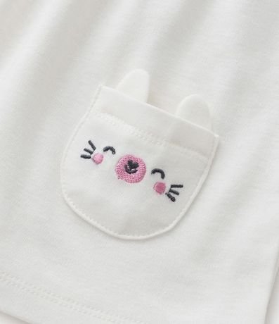 Conjunto Infantil con Bolsillos de Carita de Animalito - Talle 0 a 18 meses 9