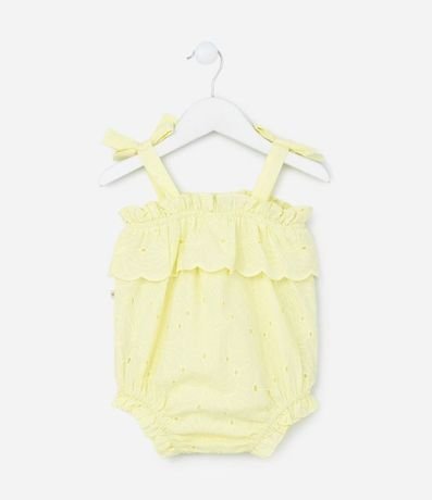 Enterito Infantil con Lazo y Volados - Talle 3 a 18 meses 2