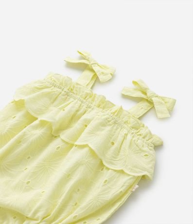 Enterito Infantil con Lazo y Volados - Talle 3 a 18 meses 4