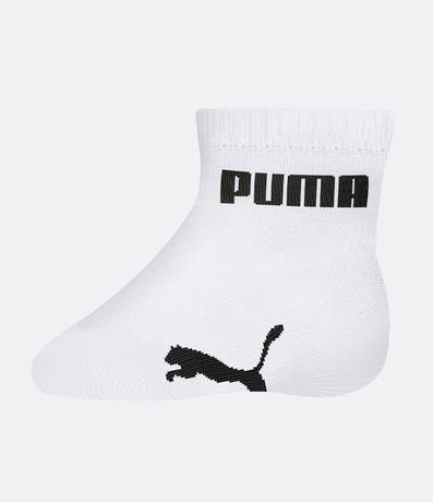 Kit 02 Medias Infantiles en Algodón Puma - Talle 17 a 24 meses 2