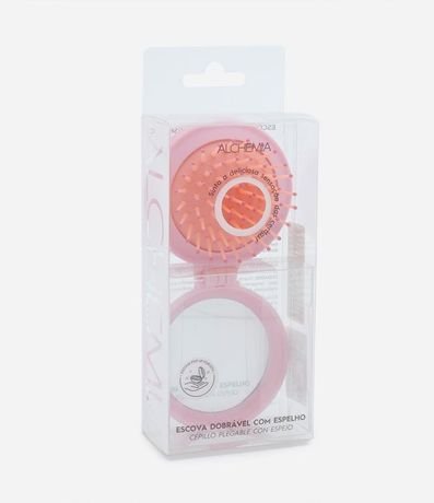 Cepillo Portátil para el Pelo con Espejo 2