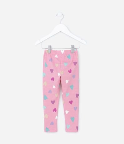 Pantalón Legging Infantil con Estampa de Corazones - Talle 1 a 5 años 2