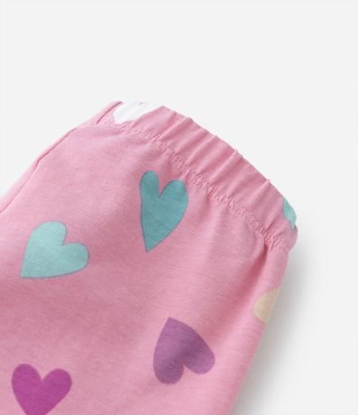 Pantalón Legging Infantil con Estampa de Corazones - Talle 1 a 5 años 4