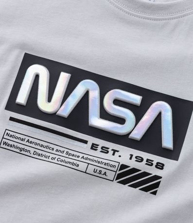 Remera Infantil con Estampa en Relieve Holográfico NASA - 5 a 14 4