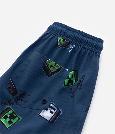 Bermuda Infantil con Estampa Minecraft - Talle 4 a 12 años 4