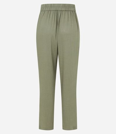 Pantalón Fluído en Viscolino con Cintura Elástica y Lazo 6