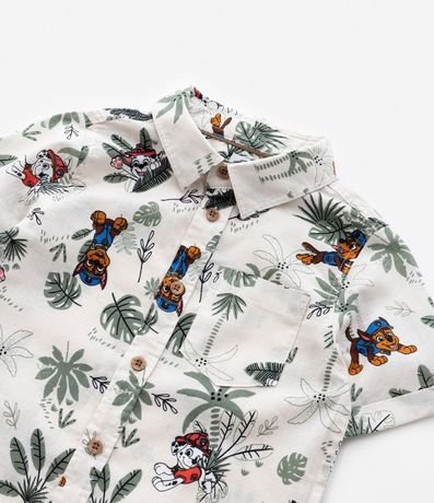 Camisa Infantil en Algodón Estampa Paw Patrol - Talle 1 a 5 años 5