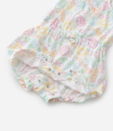 Enterito Infantil con Estampa Hojas y frutas - Talle 0 a 18 Meses 6