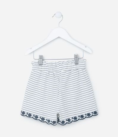 Short Clochard Infantil con Bordado Floral - Talle 1 a 5 años 2