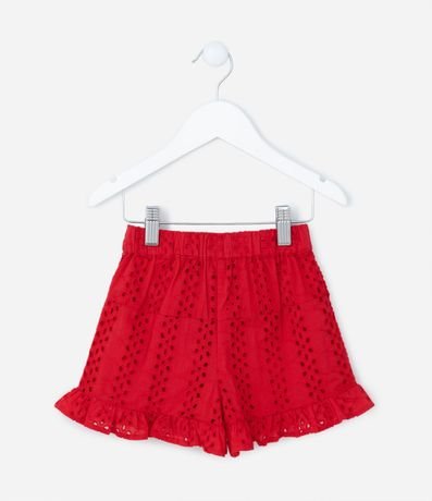 Short Infantil en Laise con Lazo Aplicado - Talle 1 a 5 años 2