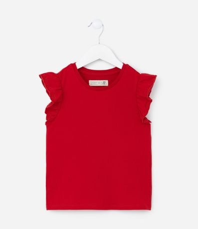 Blusa Infantil con Volados en las Sisas - Talle 1 a 5 años