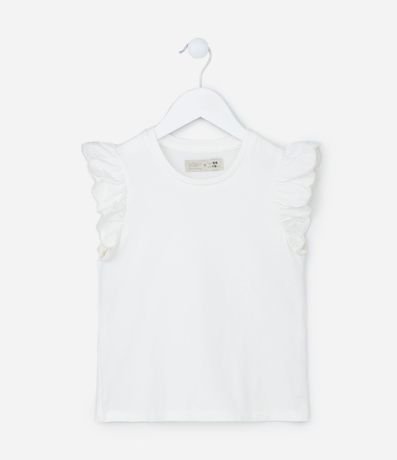 Blusa Infantil con Volados en las Sisas - Talle 1 a 5 años