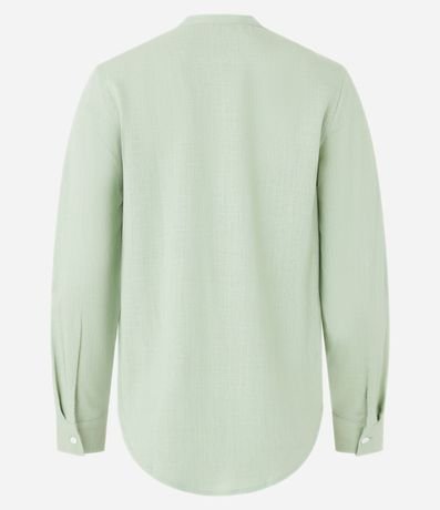 Camisa en Viscolino con Escote V 7