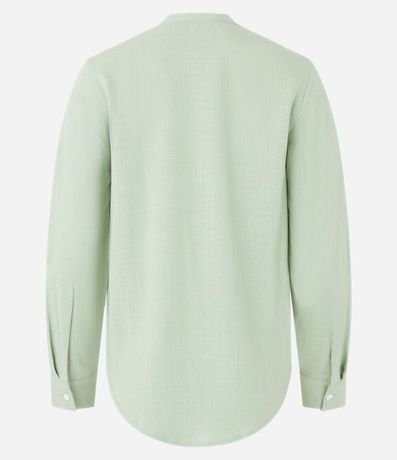 Camisa en Viscolino con Escote V 6