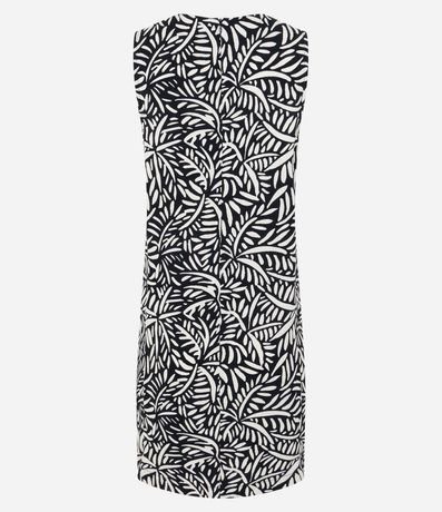 Vestido en Viscosa con Cierre en Cremallera y Estampado Follaje 7