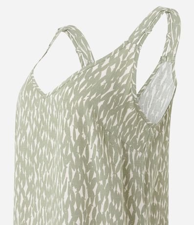 Blusa de Bretel Ancho en Viscosa con Estampado de Peces 6