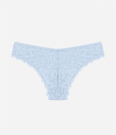 Bombacha Bikini en Encaje Rustico con Lazo 6