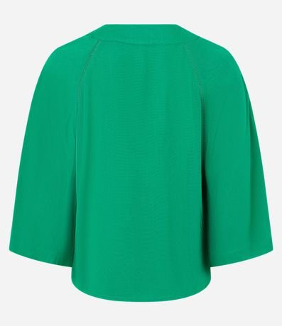 Blusa Manga Amplia en Viscolino Texturizado 6