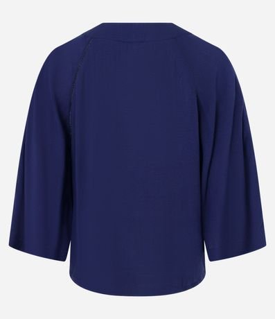 Blusa Manga Amplia en Viscolino Texturizado 6