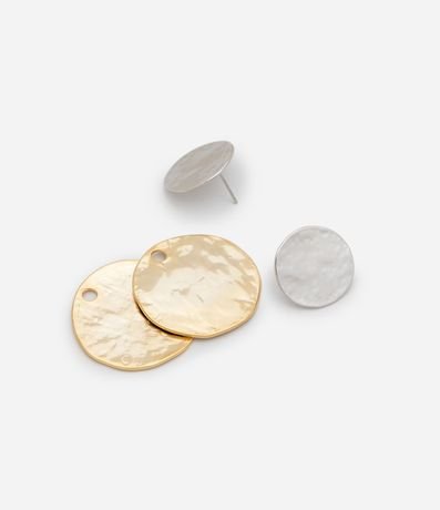 Caravana Botón Redondo con Efecto Arrugado 3