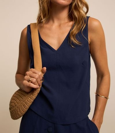 Musculosa en Viscosa con Escote V 5