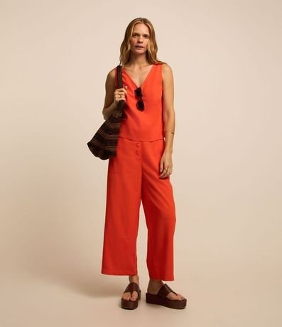 Musculosa en Viscosa con Escote V 3