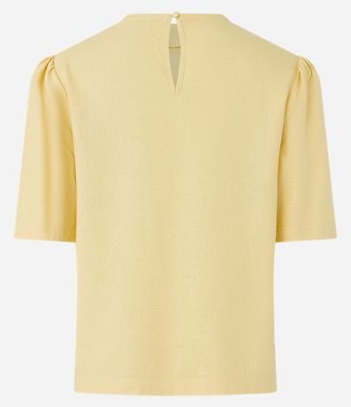 Blusa en Viscolino con Manga Abullonada 5