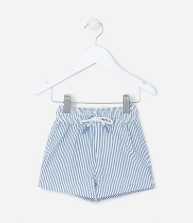Bermuda Infantil en Microfibra con Textura y Rayas - Talle 1 a 5 años 1