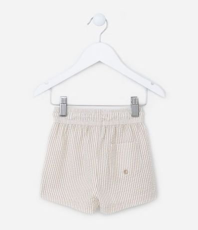 Bermuda Infantil en Microfibra con Textura y Rayas - Talle 1 a 5 años 2