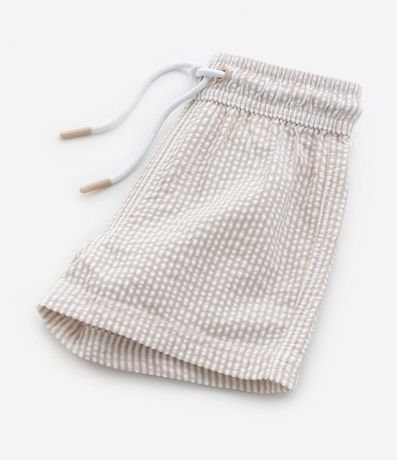 Bermuda Infantil en Microfibra con Textura y Rayas - Talle 1 a 5 años 4