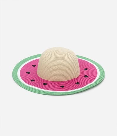 Sombrero de Paja Infantil con Estampa Sandia