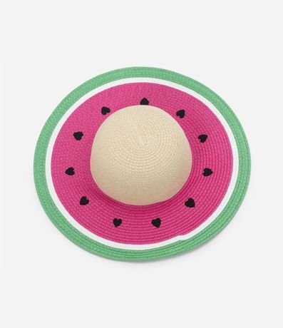 Sombrero de Paja Infantil con Estampa Sandia 3