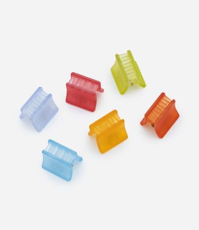 Kit 06 Pinzas para el pelo Infantil en Forma Cuadrada - Talle U 2