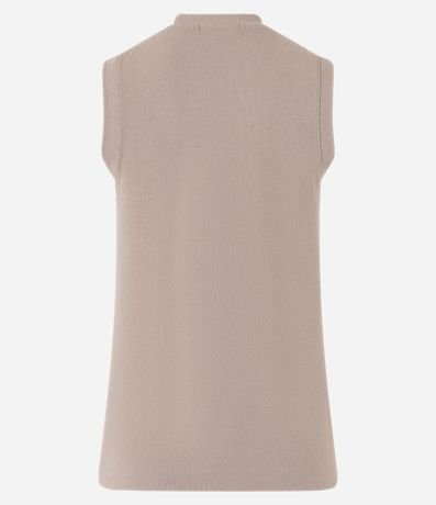 Blusa Chaleco en Rib con Abotonado Delantero 8
