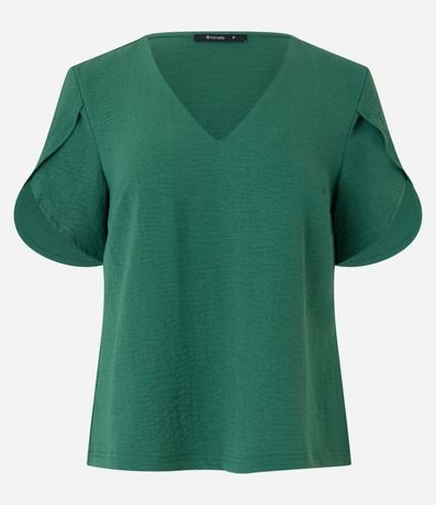 Blusa con Manga Tulipán y Efecto Airflow 7