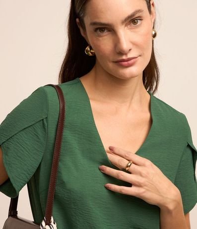 Blusa con Manga Tulipán y Efecto Airflow 6